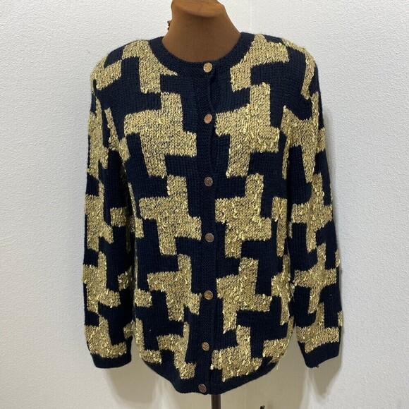 South Wool 100% Wool Cardigan Sweater Size Large - Picture 1 of 6